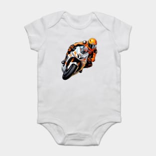 Superbike Motorcycle Racer Baby Bodysuit